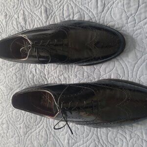 Florsheim Vintage Royal Imperial Wing Tips Size 8D Black
